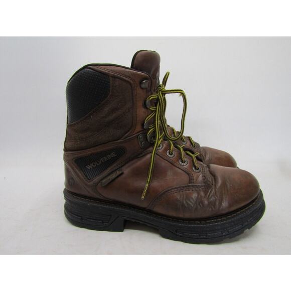 Wolverine Mens Size 9.5 M Brown Leather Laces Casual Comfort Ankle Work Boot main image 5